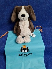 AUTHENTIC❗️New with Tags & Dust Bag- Jellycat Bashful Fudge Puppy - Medium 14