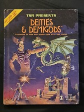 AD&D Deities & Demigods 1980 2nd Print 144 pages Cthulhu Melnibonean TSR Ward picture