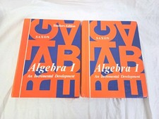 Saxon Algebra 1 Set: Student + Teacher Edition - VERY GOOD picture