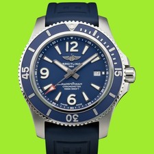 Breitling Superocean A17367 Blue Dial 44mm, Bracelet & OEM Extra Strap, Box Docs picture