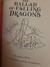 Sarah A. Parker The Ballad of Falling Dragons SIGNED First Edition Hardcover 🆕✅ picture