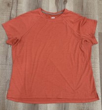 REI Co-op Women’s XL Orange Performance Shirt Short Sleeve Hiking Running Top picture