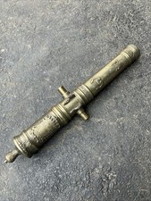Cannon Barrel 18” Metal Die Cast Decoration Vintage Style Ornate  picture
