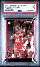 1987 Gigantes De La NBA Charles Barkley #16 76ers PSA 5 RARE HOF PSA 5 POP 1 picture