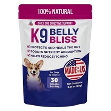 K9 Belly Bliss Dog Probiotic Powder 30 Scoops Gut Digestive Support picture
