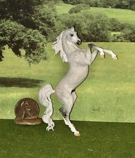 OOAK Like Breyer cm Custom Horse Mini Model Resin 3D Printed AR *Rearing Arabian picture