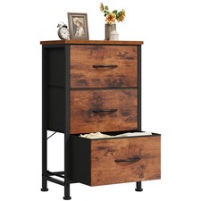 DUMOS 3 Drawer Nightstand for 11.8