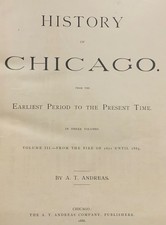 1884 - 1886 History of Chicago, Illinois Alfred T. Andreas Complete 1st Edition picture