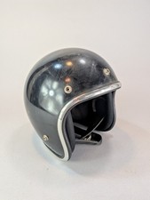 Vintage Arthur Fulmer AF40 Motorcycle Helmet Black Size Large picture