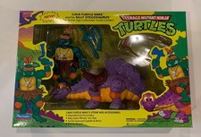 Cave Turtle Mike + Silly Stegosaurus TMNT 1993 SEALED NEW Ninja Turtle Playmates picture