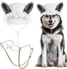 3 Pcs Halloween Big Bad Wolf Dog Costume Granny Costume Medium picture