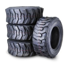 4 SuperGuider Heavy Duty 12-16.5/12PR SKS1 Skid Steer Tire Bobcat w/Rim Guard picture