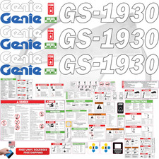 Fits Genie GS-1930 Scissor Lift Decal Kit – Laminated 3M Vinyl /  picture