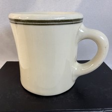 Victor-RARE Vintage Coffee Mug Cup STAMPED Roadside Diner Ware XtraThick Chunky picture