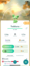 Pokemon Shiny Teddiursa  Registered or Unregistered  30 Days Friendship  Go picture