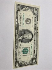 Rare $100 Bill B Series 1974 Series Rare And Vintage, One Of A Kind Vintage Bill picture