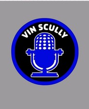 LA Dodgers Vin Scully Custom Memorial Style Vinyl Sticker Fernando,  Ohtani 2x2 picture