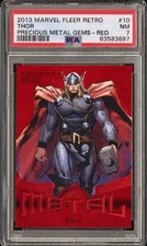 Fleer 2013 Marvel Fleer Retro Thor #10 PMG Red /100 PSA 7 picture