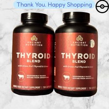 FOR 2 Ancient Nutrition Thyroid Blend 150 Capsules Each NEW SHIPPING picture