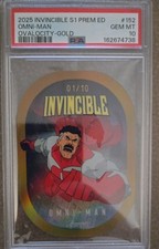 OMNI-MAN 2025 INVINCIBLE 1/10 OVALOCITY-GOLD PREM ED DIE-CUT PSA 10 KEEPSAKE picture