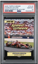 CHARLES LECLERC • 2025 Sapphire • F1 Speed Wheels • 1/10 • PSA 10  picture