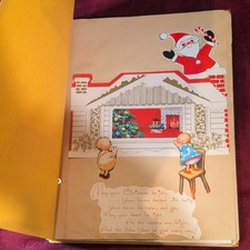 Vtg Post-War 1940s-1960s Christmas Scrapbook Gyo Fujikawa Art Ephemera picture
