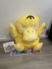 Giant Psyduck Plush 30” LIFE SIZE Stuffed Animal Large Pokemon Yellow Pillow Toy picture