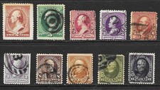 US 19th Century Used Lot MM, 10 for $10, Ungraded with some faults picture