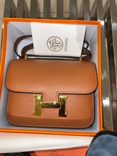 Hermes Constance brown tan  Leather gold  Hardware Shoulder handbag picture