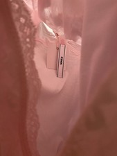 PINK Victoria's Secret Light Pink Lace Slip Dress Size L / BNWT picture