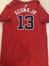 Ronald Acuna Jr Nike Elite Authentic Atlanta Braves NIKE Jersey 48 NWOT picture