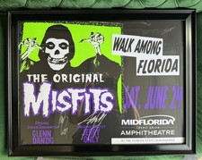 MISFITS Original SIGNED Poster Glenn Danzig Jerry Only “Walk Among Florida” tour picture