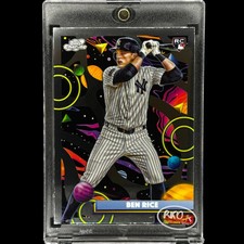 Ben Rice RARE ROOKIE BLACK CHROME INVESTMENT CARD TOPPS YANKEES RC MINT picture