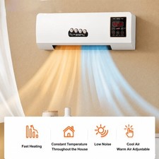 2-in-1 Portable Air Conditioner Heater Cooling Fan Wall Mounted AC RV Home picture