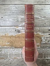1922 Antique Novel “The Garden of Epicurus” Anatole France, Fine Binding picture