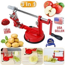 3 in 1 Heavy Duty Fruit Peeler Apple Peeler Corer Slicer Potato w/ Suction Base picture