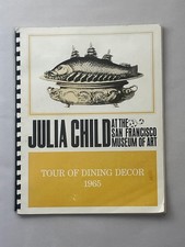 Rare Vintage 1965 Julia Child SF Museum of Art Tour of Dining Decor Cookbook picture