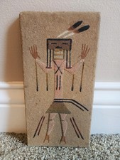 VINTAGE Native American Navajo Indian Sand Painting Art picture