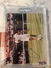 Carlos Alcaraz Autographed Tennis Photo Graded GEM MINT 10 PSA picture