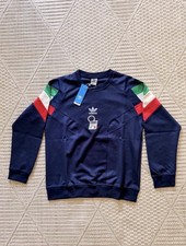 adidas originals Italy National Team Soccer Crewneck Sweatshirt w/ Flag Stripes picture