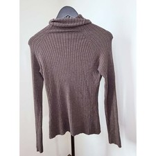 INC International Concepts Ribbed Turtleneck Sweater Brown M picture