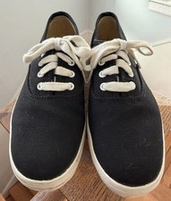 TRUE Vintage KEDS CHAMPION Canvas Sneakers Women 6.5M Black Canvas Korea Unworn? picture