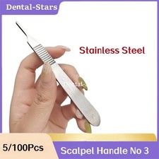 5/100Pcs Surgical Scalpel Handle No 3 Dental Stainless Steel Instruments picture
