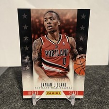 Damian Lillard 2013-14 Hoops Rising Stars #2 Portland Trail Blazers Insert picture