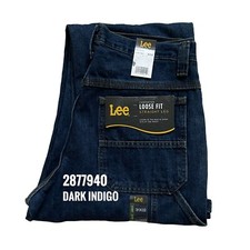 Lee Men's Straight Leg Loose Fit Cargo Carpenter 100% Cotton Denim Jeans 2877940 picture