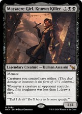MTG Massacre Girl, Known Killer [Murders at Karlov Manor] Near Mint Magic picture