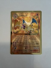 2021 Pokemon Charizard GOLD METAL Card #4/102 Celebrations UPC  NM-MT. picture