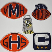 Chicago Bears Captains Jersey Caleb Williams 3 Star Iron On Embroidered Patch picture