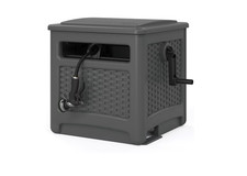 [ BIG SALE ] Suncast Plastic Wicker Hideaway Hose Reel 225-ft picture
