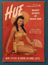 Hue Magazine July 1955 AFRICAN ANERICAN Constance Hatton Mardelle Rogers Bikinis picture